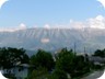 The broad ridge of Cajupi Mountain, seen from Gjirokaster. The official name of the range is Mali i Lunxherise, and the highest point is named Maja e Laluk on some maps