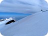 On the summit of Papingut, or Maja e Drites, keeping a respectful distance from the edge with its cornices