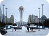 Promenade in New Astana, leading towards the Baiterek