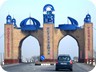 The big gate at the border of Istaravshan and Khujand