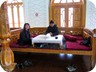 Typical sitting arrangment in a Tajik teahouse