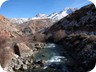 Where the Darya River drains Iskanderkul Lake